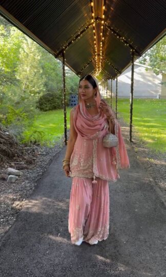 BHANDARI BE 430 KURTI SHARARA & DUPATTA PARTY WEARBHANDARI BE 430 KURTI SHARARA & DUPATTA PARTY WEAR
