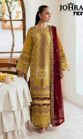 JOHRA TEX JT 185 COTTON SUITS WHOLESALER SURATJOHRA TEX JT 185 COTTON SUITS WHOLESALER SURAT