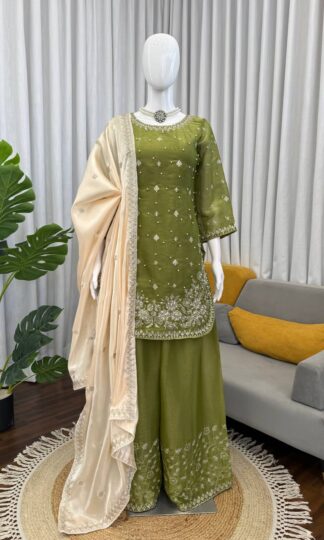 KD 1549 LIGHT GREEN WHOLESALE PLAZZO SET ONLINEKD 1549 LIGHT GREEN WHOLESALE PLAZZO SET ONLINE