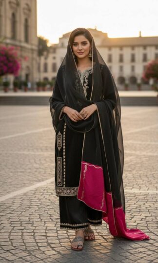 LL031 BLACK PAKISTANI SALWAR KAMEEZ WITH PRICELADY LOOK 031 BLACK PAKISTANI SALWAR KAMEEZ WITH PRICE
