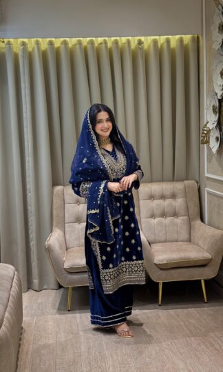 LC 1409 BLUE DESIGNER VELVET SUIT ONLINE WHOLESALELC 1409 BLUE DESIGNER VELVET SUIT ONLINE WHOLESALE
