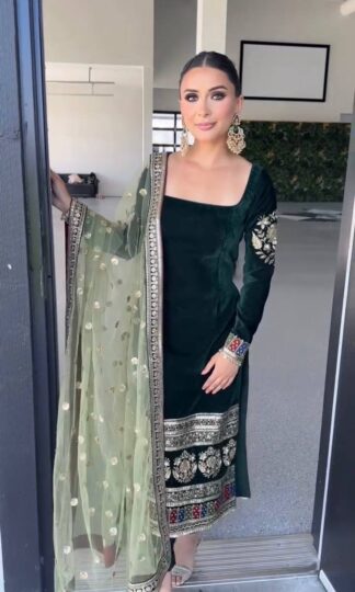 MF 487 VISCOSE VELVET DESIGNER TOP PANT & DUPATTA ONLINEMF 487 VISCOSE VELVET DESIGNER TOP PANT & DUPATTA ONLINE