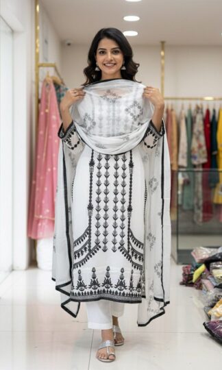 THE LIBAS COLLECTION GEOTGETTE BLACK & WHITE SUITS ONLINETHE LIBAS COLLECTION GEOTGETTE BLACK & WHITE SUITS ONLINE