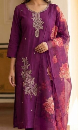 THE LIBAS COLLECTION PURPLE MASLIN KURTI AT BEST PRICETHE LIBAS COLLECTION PURPLE MASLIN KURTI AT BEST PRICE