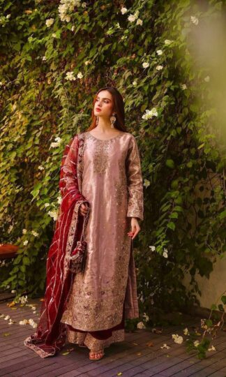 DHK 1328 PEACH TOP PLAZZO & DUPATTA SINGLE PIECEDHK 1328 PEACH TOP PLAZZO & DUPATTA SINGLE PIECE