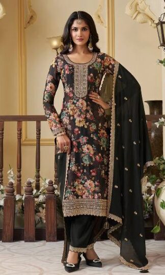DHK 1353 BLACK TOP PENT SET WITH DUPATTA ONLINEDHK 1353 BLACK TOP PLAZZO SET WITH DUPATTA ONLINE