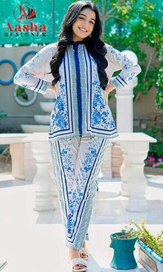AASHA DESIGNER 10041 TURKIS VOL 1 READYMADE CO-ORD SET WHOLESALERAASHA DESIGNER 10041 TURKIS VOL 1 READYMADE CO-ORD SET WHOLESALER