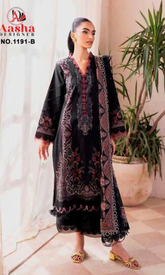AASHA DESIGNER 1191 B WHOLESALE PAKISTANI SUITS ONLINEAASHA DESIGNER 1191 B WHOLESALE PAKISTANI SUITS ONLINE