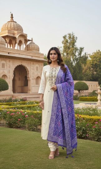 AKSHAR BANARASI BANDHEJ SUITS SET IN WHOLESALEAKSHAR BANARASI BANDHEJ SUITS SET IN WHOLESALE