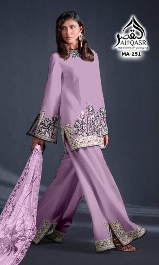 AL QASR MA 251 LIGHT PURPLE PAKISTANI KURTI ONLINEAL QASR MA 251 LIGHT PURPLE PAKISTANI KURTI ONLINE