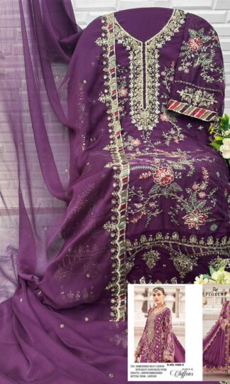 FLORENT 1055 C MARIA B CHIFFON PAKISTANI SUITS IN SURATFLORENT 1055 C MARIA B CHIFFON PAKISTANI SUITS IN SURAT