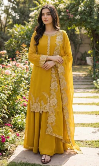 JAI FASHION JF 037 EMBROIDERED PALAZZO SUITS WITH DUPATTAJAI FASHION JF 037 EMBROIDERED PALAZZO SUITS WITH DUPATTA