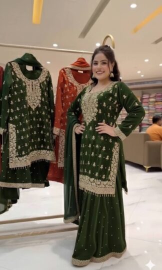 JL 1055 GREEN SHARAA SET ONLINE SHOPPING IN INDIAJL 1055 GREEN SHARAA SET ONLINE SHOPPING IN INDIA