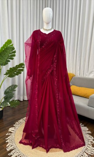 KD 617 DESIGNER SAREE WITH DUPATTA FOR ONLINE WHOLESALEKD 617 DESIGNER SAREE WITH DUPATTA FOR ONLINE WHOLESALE