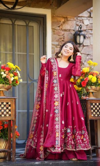 KD 1559 DESIGNER ANARKALI DRESS WITH PLAZZO SET AT BEST PRICEKD1559 DESIGNER ANARKALI DRESS WITH PLAZZO SET AT BEST PRICE