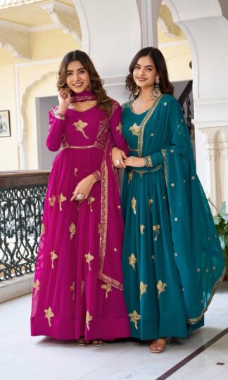 SP 30 GEORGETTE INDIAN GOWNSP 30 GEORGETTE INDIAN GOWN