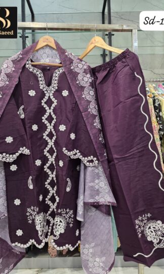 BIN SAEED SD 111 PURPLE PAKISTANI KURTI AT BEST PRICEBIN SAEED SD 111 PURPLE PAKISTANI KURTI AT BEST PRICE