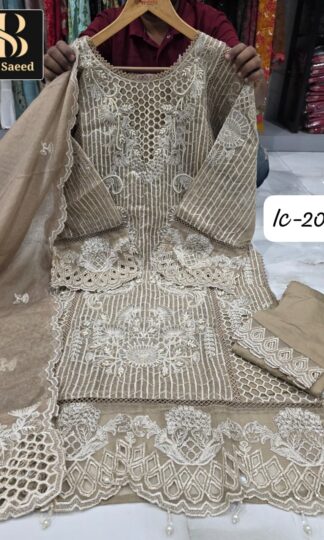 BIN SAEED IC 204 COFFIE PAKISTANI KURTI ONLINE WHOLESALERBIN SAEED IC 204 COFFIE PAKISTANI KURTI ONLINE WHOLESALER
