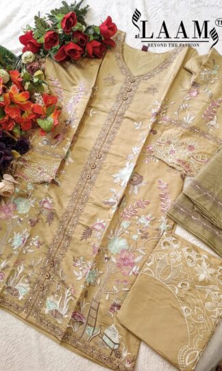 LAAM 1876 CREAM READYMADE PAKISTANI KURTI ONLINE INDIALAAM 1876 CREAM READYMADE PAKISTANI KURTI ONLINE INDIA