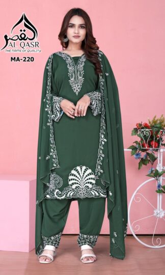 AL QASR MA 220 GREEN PAKISTANI KURTI ONLINE WHOLESALERAL QASR MA 220 GREEN PAKISTANI KURTI ONLINE WHOLESALER