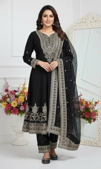 KF 1715 BLACK DESIGNER EID SUITS WHOLESALE PRICEKF 1715 BLACK DESIGNER EID SUITS WHOLESALE PRICE