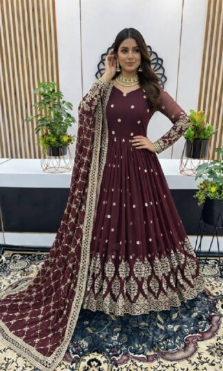 ZF 359 PURPLE INDIAN STYLE GOWN ONLINEZF 359 PURPLE INDIAN STYLE GOWN ONLINE