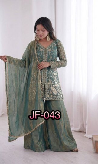 JF 043 KURTI PLAZZO SET WHOLESALE PRICEJF 043 KURTI PLAZZO SET WHOLESALE PRICE