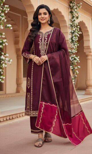 LL031 MAROON PREMIUM SALWAR SUITS ONLINELADY LOOK 031 MAROON PREMIUM SALWAR SUITS ONLINE