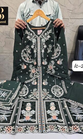 BIN SAEED IC-237 BOTTEL GREEN ORIGINAL PAKISTANI KURTI ONLINEBIN SAEED IC-237 BOTTEL GREEN ORIGINAL PAKISTANI KURTI ONLINE