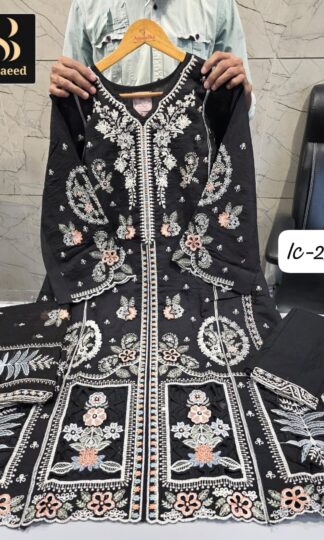 BIN SAEED IC-237 BLACK ORIGINAL PAKISTANI KURTI ONLINE N INDIABIN SAEED IC-237 BLACK ORIGINAL PAKISTANI KURTI ONLINE N INDIA