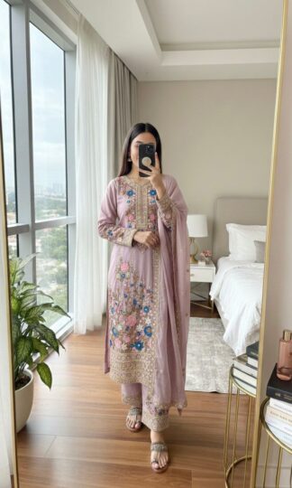 AD140 LIGHT PURPLE SOUND QUALITY TOP PLAZZO SETAD140 LIGHT PURPLE SOUND QUALITY TOP PLAZZO SET