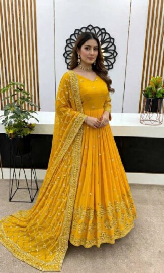 ZF 359 YELLOW GOWN FOR WOMEN AT BEST PRICEZF 359 YELLOW GOWN FOR WOMEN AT BEST PRICE