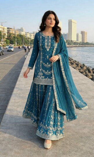 HK 1736 AFFORDABLE PAKISTANI PLAZZO SUITS WITH DUPATTAHK 1736 AFFORDABLE PAKISTANI PLAZZO SUITS WITH DUPATTA