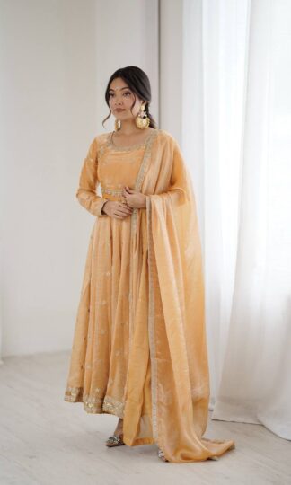 SP CREATION SP 06 YELLOW BUY GOWN BOTTOM & DUPATTA ONLINESP CREATION SP 06 YELLOW BUY GOWN BOTTOM & DUPATTA ONLINE