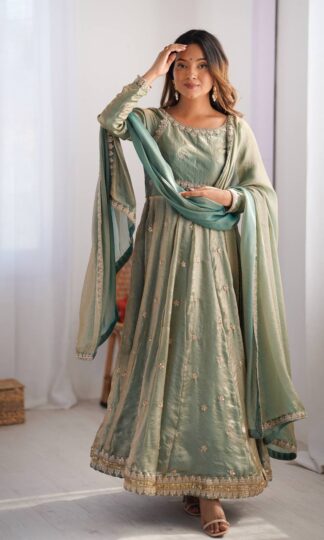 SP CREATION SP 06 TRADITIONAL GOWN WITH BOTTOM & DUPATTASP CREATION SP 06 TRADITIONAL GOWN WITH BOTTOM & DUPATTA