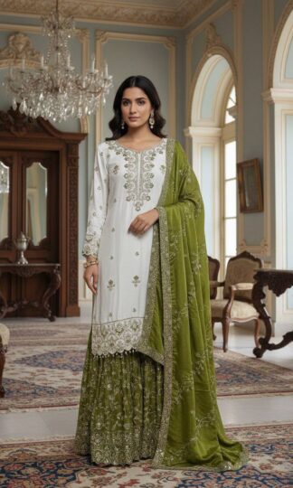 DHK 1346 LATEST PAKISTANI SHARARA SUITS COLLECTIONDHK 1346 LATEST PAKISTANI SHARARA SUITS COLLECTION