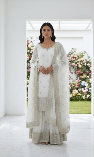 DHK 1374 PAKISTANI TOP PALZZO WITH DUPATTA SETDHK 1374 PAKISTANI TOP PALZZO WITH DUPATTA SET