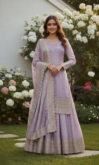 DHK 1374 PARTY WEAR TOP PALZZO SUIT WITH DUPATTADHK 1374 PARTY WEAR TOP PALZZO SUIT WITH DUPATTA