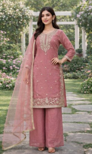 DHK 1385 BPAKISTANI TOP PALZZO WITH DUPATTA SETDHK 1385 BPAKISTANI TOP PALZZO WITH DUPATTA SET