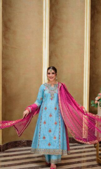 LC 1443 DESIGNER PAKISTANI SUITS PLAZZO WITH DUPATTA SETLC 1443 DESIGNER PAKISTANI SUITS PLAZZO WITH DUPATTA SET