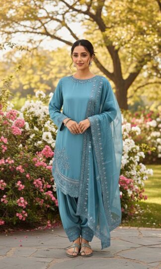 PD 1143 PAKISTANI TOP PALZZO DUPATTA SET FOR WOMENPD 1143 PAKISTANI TOP PALZZO DUPATTA SET FOR WOMEN