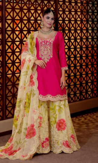 ZC 8011 PARTY WEAR TOP PALZZO SUIT WITH DUPATTA SETZC 8011 PARTY WEAR TOP PALZZO SUIT WITH DUPATTA SET