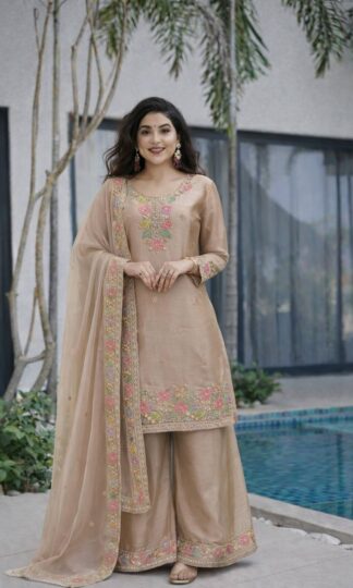 ZC 8012 PAKISTANI FESTIVE WEAR TOP PALZZO DUPATTA SETZC 8012 PAKISTANI FESTIVE WEAR TOP PALZZO DUPATTA SET