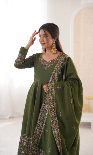 ZF 5016 GREEN ANARKALI GOWN FOR WOMEN ONLINEZF 5016 GREEN ANARKALI GOWN FOR WOMEN ONLINE