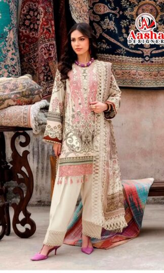 AASHA DESIGNER 1220 A COTTON PAKISTANI SUITS WHOLESALE IN SURATAASHA DESIGNER 1220 A COTTON PAKISTANI SUITS WHOLESALE IN SURAT