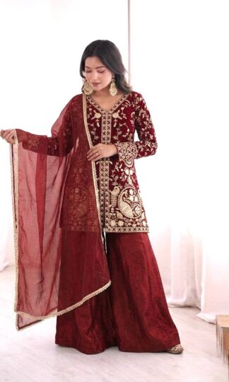 JF 043 KURTI PLAZZO SET MANUFACTURER SURATJF 043 KURTI PLAZZO SET MANUFACTURER SURAT