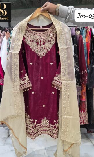 BIN SAEED JM 03 LUXURY PAKISTANI SUITS ONLINE SUPPLIERBIN SAEED JM 03 LUXURY PAKISTANI SUITS ONLINE SUPPLIER