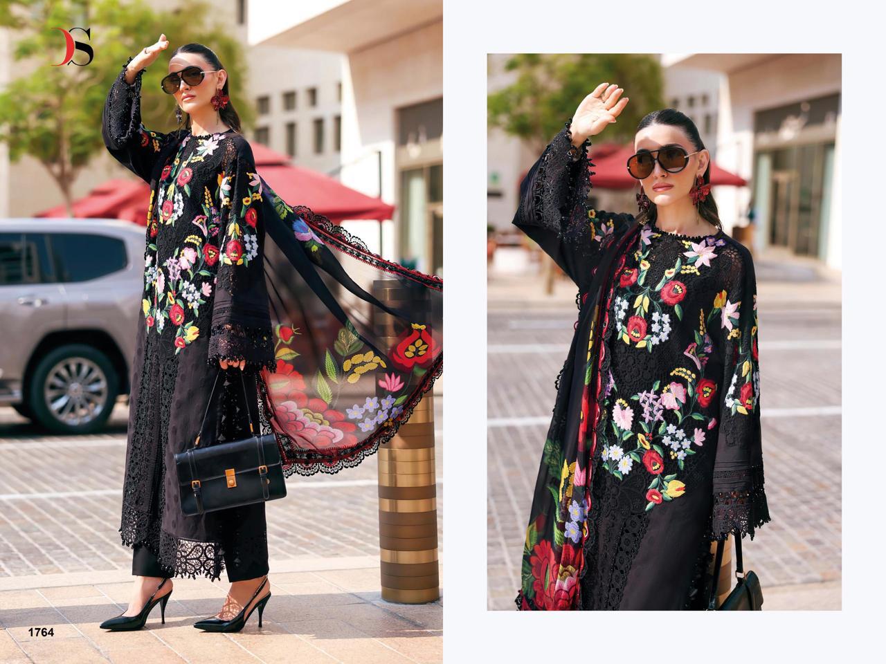 DEEPSY 1764 MARIA B PREMIUM EMBROIDERED 3 NX SUITS WHOLESALER