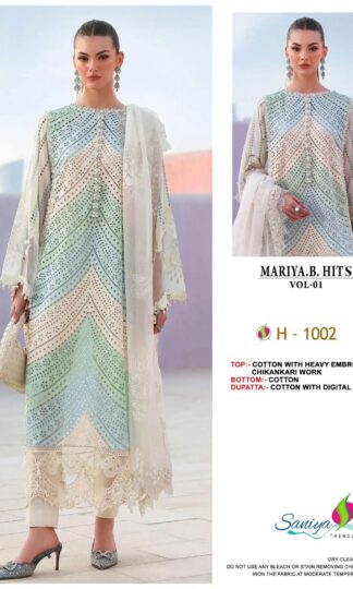 SANIYA TRENDZ H 1002 MARIYA B HITS VOL 1 PAKISTANI SUITS WHOLESALE INDIASANIYA TRENDZ H 1002 MARIYA B HITS VOL 1 PAKISTANI SUITS WHOLESALE INDIA