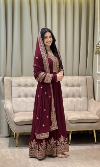 AC 7099 EMBROIDERY ANARKALI GOWN FOR WEDDING COLLECTIONAC 7099 EMBROIDERY ANARKALI GOWN FOR WEDDING COLLECTION